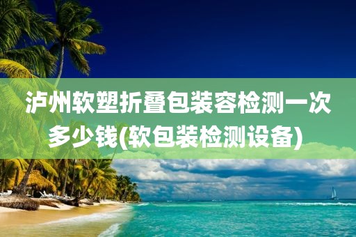 泸州软塑折叠包装容检测一次多少钱(软包装检测设备) 